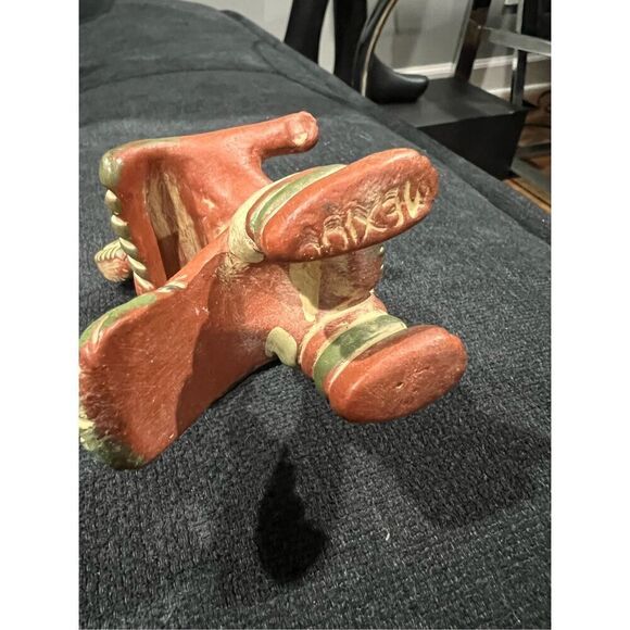 Vtg Aztec Inca Mayan Mexico Folk Art Pottery Red Clay Figure - Picture 5 of 7